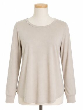 Women's Cream Long Sleeve Top